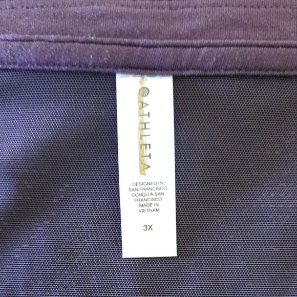 🏷️ Athleta Shanti Lace Top Deep Crocus Violet Longsleeve 3X - Picture 9 of 11
